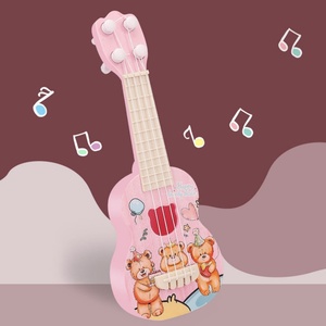 Jouet musical éducatif en plastique ABS pour débutants, avec fonction de simulation de chant et de jeu de guitare, cordes à pincer, 5 diapasons - Product Image 4