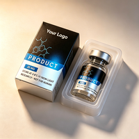 Etiquetas de Vinilo Resistentes al Calor con Textura Plateada, Personalizadas y de Primera Calidad, con Logotipo Imprimible en Dorado y Plateado para Péptidos de 3ml/5ml/10ml