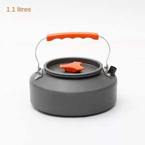 Bouilloire de <span class=keywords><strong>camping</strong></span> d'extérieur, ensemble complet portable, équipement de cuisine, pique-nique, alliage d'aluminium, théière <span class=keywords><strong>à</strong></span> ébullition, modèle P008, Chine - Product Image 5
