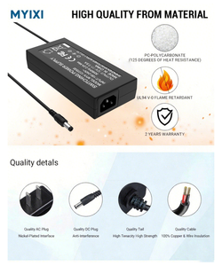MYIXI Ac Dcウォールアダプター3V 5V 9V 12V 15V 19V 24V 1A 2A 3A 5A 300mA 500mA 120W 100-240V 220V to 19.5V EU US UKプラグ50-60Hz - Product Image 6