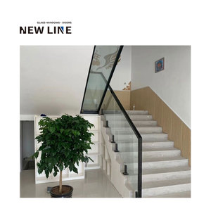 Ringhiera in acciaio inox vetro balaustra scale/<span class=keywords><strong>balcone</strong></span>/recinzione ringhiere Semi vetro Frameless ringhiera - Product Image 2