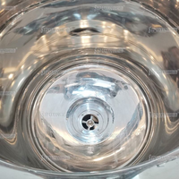 Machine d'émulsification sous vide 300L, homogénéisateur mélangeur automatique en acier inoxydable sanitaire à levage hydraulique pour produits chimiques