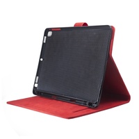 Couverture de tablette à rabat emf, en cuir véritable, de luxe, grain supérieur, anti-radiation, porte-carte pour Ipad air 23456 pro 9.7