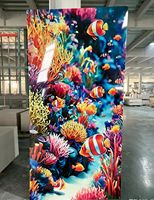 Planche en PVC brillant 120x240cm 3D 5D avec design marbré UV