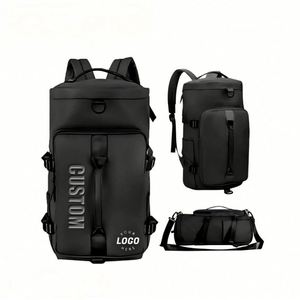 Sac de sport multifonctionnel imperméable personnalisé pour chaussures séparées, sac de voyage à bandoulière, sac de sport pour femmes et hommes - Product Image 1