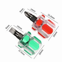 Kit de tournevis mini portable avec poignée transparente, outils de réparation manuels de précision pour la réparation automobile