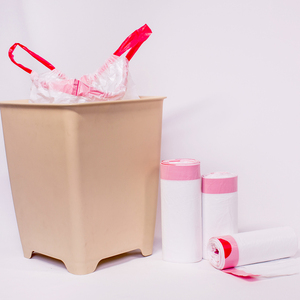 Biodegradable 13 Gallon Plastic Trash Bag Scented Bathroom Kitchen Living Room Drawstring Garbage Bag Degradable Trash Bag Roll