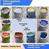 Bubuk gipsum multiwarna Super keras untuk cat akrilik boneka gipsum DIY asal Tiongkok kekuatan 8.0MPa