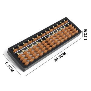 Mini abacus soroban para profesores, herramienta aritmética educativa de plástico personalizada, 13 varillas - Product Image 2