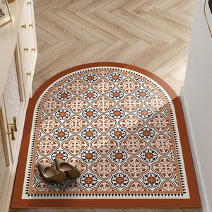 <span class=keywords><strong>Tapis</strong></span> de porte en cuir d'entrée antidérapant Vintage personnalisé haut de gamme pour entrée salle de bain salon - Product Image 1