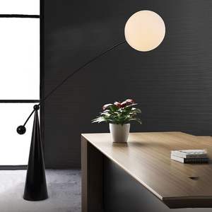 โคมไฟตั้งพื้น LED แนวตั้ง สไตล์นอร์ดิก ร่วมสมัย สร้างสรรค์ โค้งมน อัจฉริยะ เรียบง่าย เหมาะสำหรับห้องนั่งเล่นในโรงแรม พร้อมไฟ RGB สำหรับเต้นรำ ขั้วหลอด E27 - Product Image 3