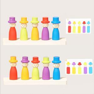 ของเล่นเด็กเล็กน่ารัก สีสันสดใส รูปทรงต่างๆ สำหรับเรียงซ้อน ฝึกทักษะแบบมอนเตสซอรี่ เหมาะสำหรับเด็กชายและเด็กหญิง อายุ 2 3 4 ปี - Product Image 3