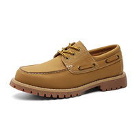 Bottes de travail pour hommes en cuir véritable sur mesure, chaussures décontractées vintage britanniques, semelle robuste, chaussures d'extérieur, OEM ODM, marque privée