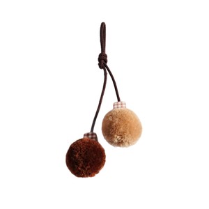 Nouveau pendentif de sac en <span class=keywords><strong>fourrure</strong></span> créatif à motif écossais, boule en peluche, accessoires décoratifs, plusieurs couleurs au choix, porte-clés style ethnique - Product Image 5