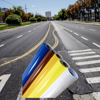 Lianxing Durable Engineer Grade Prismatic Retro-reflectante Lámina reflectante Película de vinilo reflectante para seguridad vial