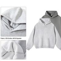 En gros, sweats à capuche unisexe épais et surdimensionnés, vierges, en molleton épais, personnalisables avec logo, pour hommes, en lot
