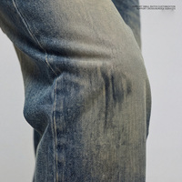 Y-X Fournisseur de premier plan Jeans en denim vintage coupe ample anti-rétrécissement, style streetwear hip-hop décontracté, délavé à l'acide, avec patchs, classique, style old money