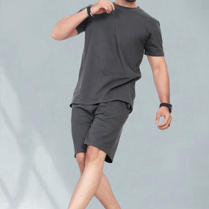 High Street <b>Twin</b> <b>Sets</b> For Men New Fashion 100% Organic Cotton <b>Twin</b> <b>Sets</b> Hot Sale New Arrival Men Summer Casual Shorts <b>Sets</b> - Product Image 3