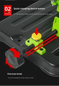 Serra de Mesa Industrial Multifuncional Pequena, Esmerilhadeira Manual, Máquina de Corte Modificada, Esmerilhadeira com Suporte Universal OEM - Product Image 3