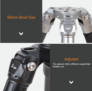 Portable robuste grand <span class=keywords><strong>stativ</strong></span> voyage caméra support en fibre de carbone trépied avec tête fluide caméra trépied support professionnel - Product Image 5