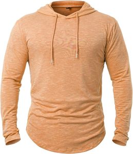 เสื้อผ้าผู้ชายเสื้อมีฮู้ดแขนยาวเสื้อกีฬามีฮู้ดเสื้อวิ่งลำลองเสื้อสวมหัวแห้งเร็ว - Product Image 4