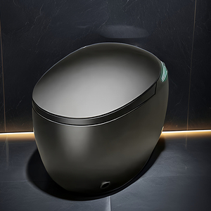<b>Egg</b> Toilet Bowl Flagship Version Smart Toilet Bidet S-trap Gray Design Dual-Flush Heated <b>Seat</b> Night Light Sanitary Ware Floor - Product Image 2