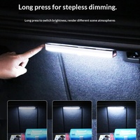 Lumière LED à détecteur de mouvement pour coffre de voiture, sans fil, sans câblage requis, éclairage automatique à l'ouverture de la porte, éclairage ambiant intérieur 2W
