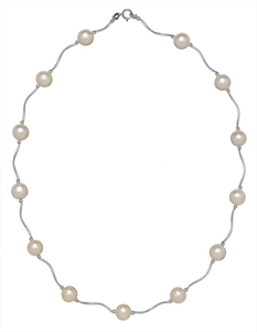 Collana di Perle Minimalista Personalizzata, Girocollo in Oro 18K Placcato con Perle d'Acqua Dolce, Fatto a Mano su Ordinazione, Regalo Perfetto <span class=keywords><strong>per</strong></span> <span class=keywords><strong>Lei</strong></span> - Product Image 3