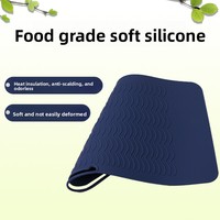 Tapis isolant thermique en silicone de 0,2 cm d'épaisseur pour outils de coiffure transfrontaliers, manchon anti-brûlure pour fers à boucler et plaques à lisser