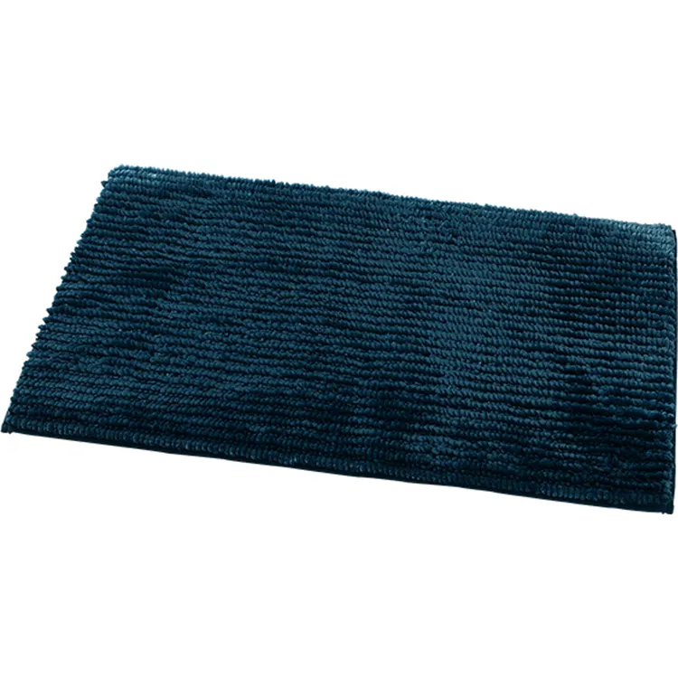 Washable Comfortable Non-Slip Microfiber Chenille Soft Bath Mat For Shower Floor