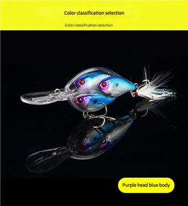 95mm 17g impression 3D école <span class=keywords><strong>de</strong></span> poisson méné avec triple crochet plume Rock Action dur manivelle appât plastique coulée leurre <span class=keywords><strong>de</strong></span> pêche - Product Image 5