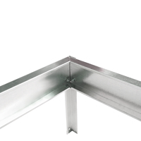 Grand pot de fleurs carré en acier, style classique, avec couvercle transparent en PVC, léger et durable, vente en gros pour la maison et le jardin MQLLC