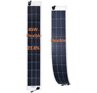 Panneaux solaires flexibles, module solaire monocristallin fin, panneau solaire de 85 W pour les endroits étroits, caravane, camping-car