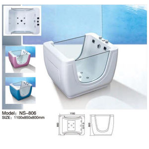 Petite baignoire de spa pour bébé en acrylique coloré, baignoire d'hydrothérapie, baignoire à remous pour bébés - Product Image 2