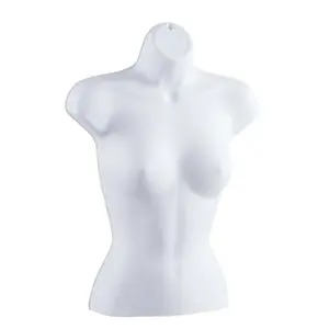 Fashionable Half Body Fabric Velvet Mannequin Female Model Form Adjustable Maniquies Women Mannequin For Clothes Display