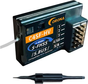 Récepteur Corona C4SF 2.4G 4CH étanche S-FHSS HV <span class=keywords><strong>compatible</strong></span> avec <span class=keywords><strong>Futaba</strong></span> SBUS 3PV 4PLS 4PV 4PX 7PX fabriqué en Chine - Product Image 4