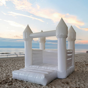 Thiết kế mới trắng <span class=keywords><strong>Inflatable</strong></span> nhảy lâu đài cho trẻ em trong nhà/ngoài trời thiết bị sân chơi bán buôn nhà bị trả lại với hồ bơi - Product Image 6