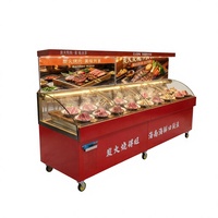 Enfriador de Escalera de Doble Temperatura Mecánico/Digital con Enfriamiento por Aire, de Acero Inoxidable, 220V, para Restaurantes y Buffets Chinos