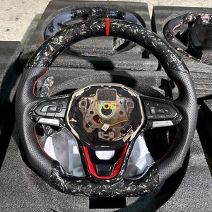 Accesorios <span class=keywords><strong>para</strong></span> Automóviles, <span class=keywords><strong>Funda</strong></span> de <span class=keywords><strong>Volante</strong></span> de Fibra de Carbono y Gamuza <span class=keywords><strong>para</strong></span> Volkswagen VW Scirocco Golf GTD Variant <span class=keywords><strong>Jetta</strong></span> GLI Polo GTI - Product Image 6