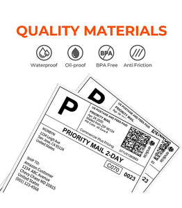 Hot Ama Zon FBA Nhiệt vận chuyển nhãn 4x6 Máy in mã vạch máy in nhãn thương mại điện tử thể hiện nhãn dán Máy in + UK Cắm - Product Image 6