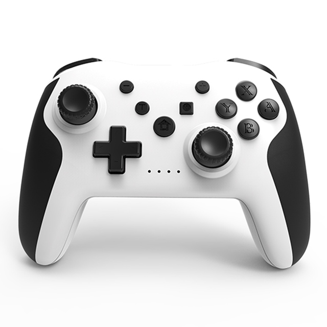 Wireless 2.4G BT Gaming Joysticks with Vibration Motor & Turbo Button-Ergonomic Design for PC/ Switch/
