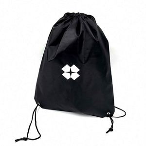 ขายตรงจากโรงงาน กระเป๋าผ้าโพลีเอสเตอร์แบบมีเชือกผูก สำหรับใส่ของไปยิม สกรีนโลโก้ได้ตามต้องการ - Product Image 2