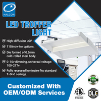 Promotion : Panneau LED encastré dimmable pour écoles, hôpitaux et bureaux, 2ft, 4ft, 24W, 30W, 35W, 40W, 50W