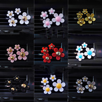 Marguerite fleur pour climatiseur de voiture, Clip de parfum de sortie d'air, accessoires d'intérieur pour femme