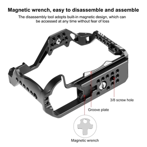 แท่นกันโคลงสำหรับกล้อง <span class=keywords><strong>Canon</strong></span> <span class=keywords><strong>EOS</strong></span> R7 puluz แท่นวางกล้องโลหะ - Product Image 4