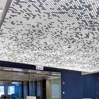 Panneaux de plafond acoustiques suspendus en aluminium écologiques, insonorisants, décoratifs 3D, en métal, pour immeubles de bureaux