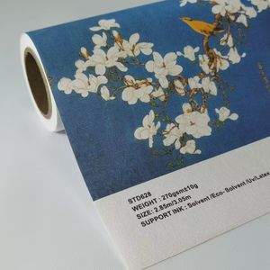 مبيع بالجملة من المصنع ورق حائط رقمي قابل لالطباعة غطاء حائط أبيض فارغ من القماش لمذيب بيئي من اللاتكس اللاتكس - Product Image 4