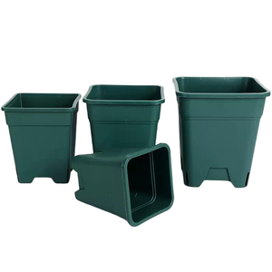 Vasos de Chão Grandes Quadrados para Viveiro, Vasos de Flores em PP, Uso Interno/Externo, Ecológicos, Biodegradáveis, Duráveis e Leves para Jardim - Product Image 5