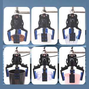 Mini Pinza Neumática Robótica de 25 a 85 mm, Pinza de Cuatro Mandíbulas con Funda de Goma para Sistema de Automatización - Product Image 3