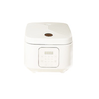 Cuisinière à riz intelligente 3L pour usage domestique avec fonction de cuisson de soupes, cuve intérieure en acier inoxydable 304 sans revêtement, électrique